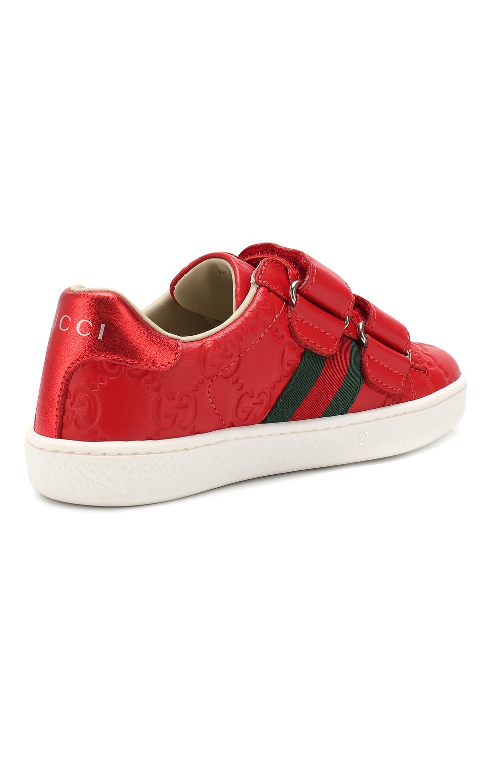 Кожаные кеды GUCCI, арт. 455448/DF720, фото 3