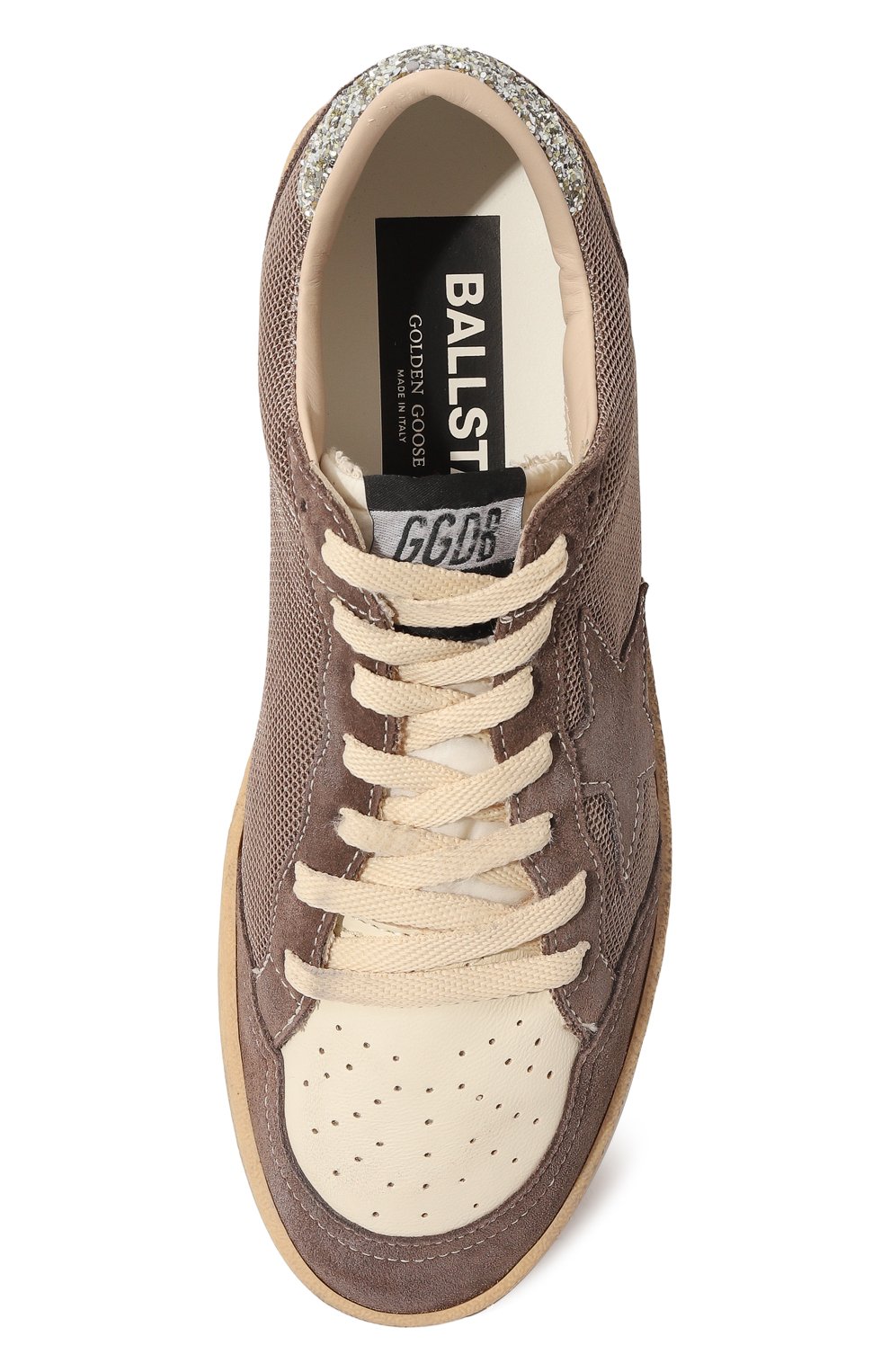 Комбинированные кеды ball star GOLDEN GOOSE DELUXE BRAND, арт. GWF00117.F004716, фото 6