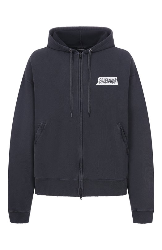 Хлопковая толстовка Balenciaga 850338/TTVL7 Серый 850338/TTVL7