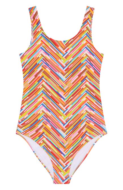 Детского слитный купальник MISSONI разноцветного цвета, арт. MWCA49/Z2891/12-16 | Фото 1 (Материал сплава: Проставлено; Нос: Не проставлено)
