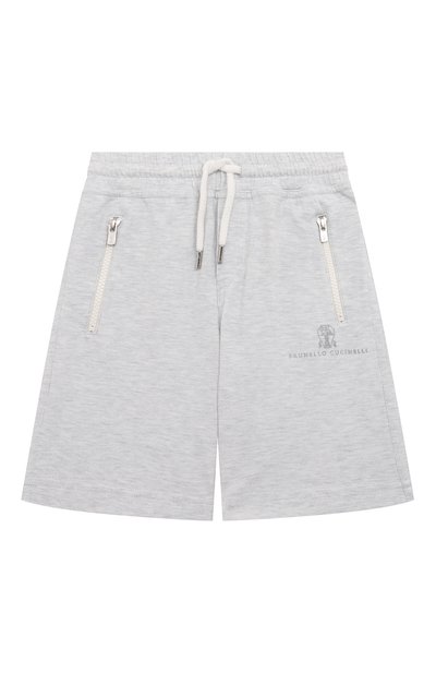 Хлопковые шорты BRUNELLO CUCINELLI, арт. BE854E387A, фото 1