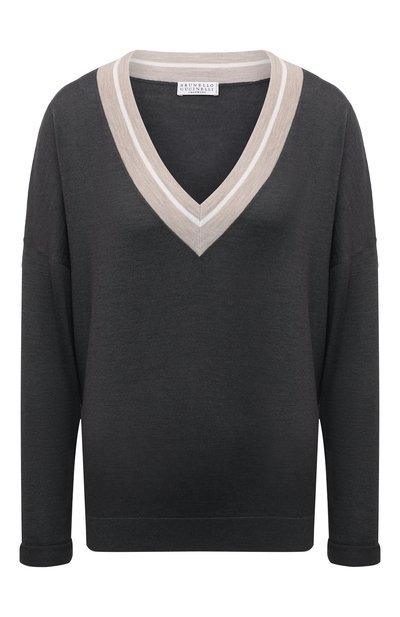 Женский пуловер из кашемира и шелка BRUNELLO CUCINELLI, арт. M13834112