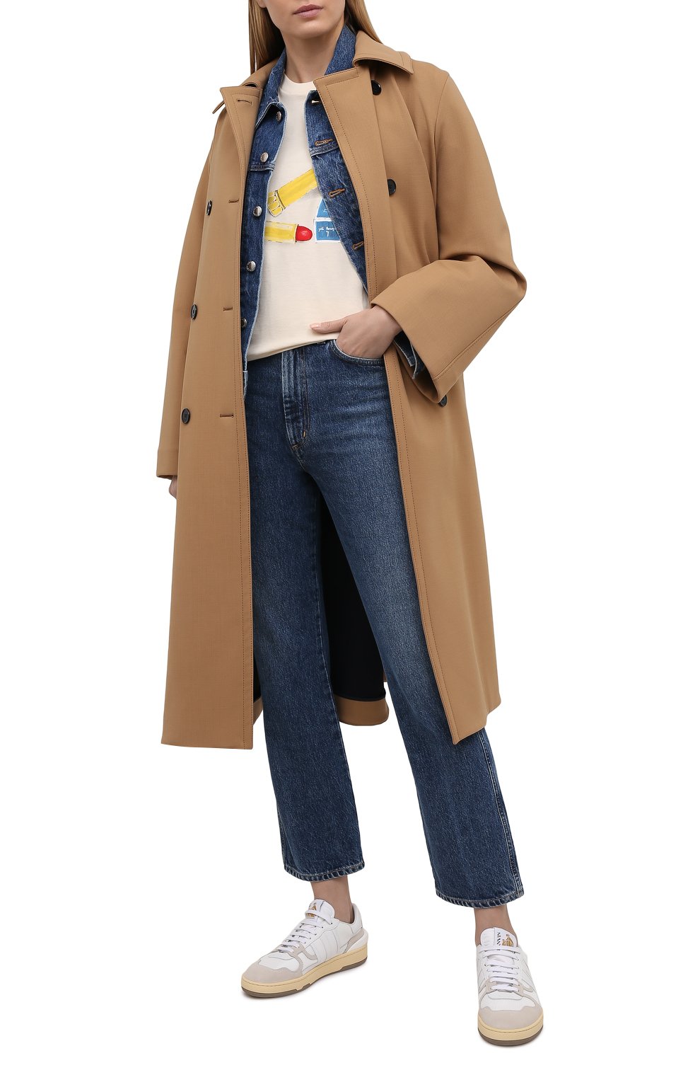 Хлопковая футболка LANVIN, арт. RW-T0688J-JU01-P21, фото 2