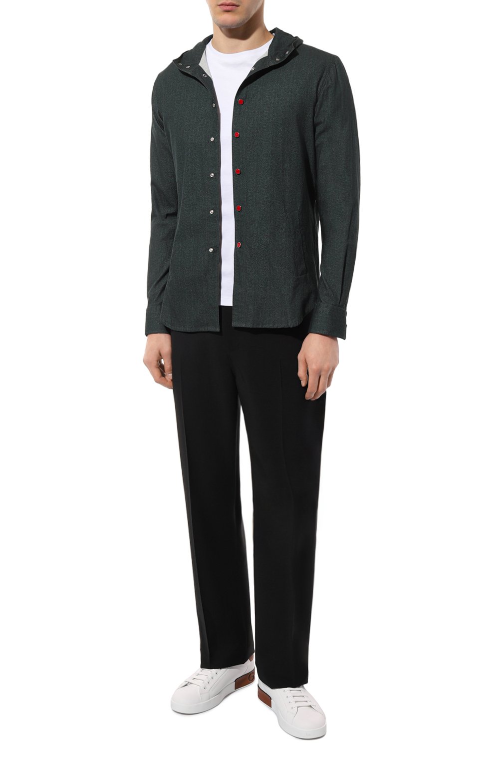 Хлопковая рубашка KITON, арт. UMCMARH0908606, фото 2