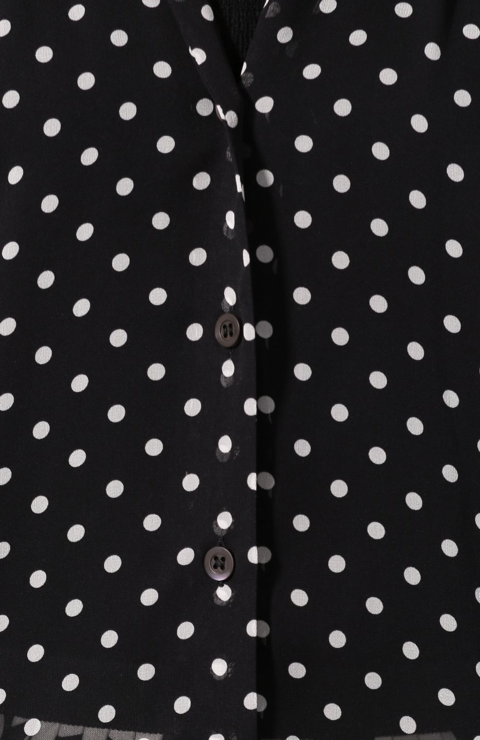 Шелковая блузка DRIES VAN NOTEN черно-белого цвета по цене 42950 руб., арт. 201-10743-9410, фото 5 Шелковая блузка DRIES VAN NOTEN, арт. 201-10743-9410, фото 5