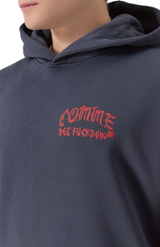 Хлопковое худи Comme des Fuckdown CFABM01807 Серый  CFABM01807 Фото 5