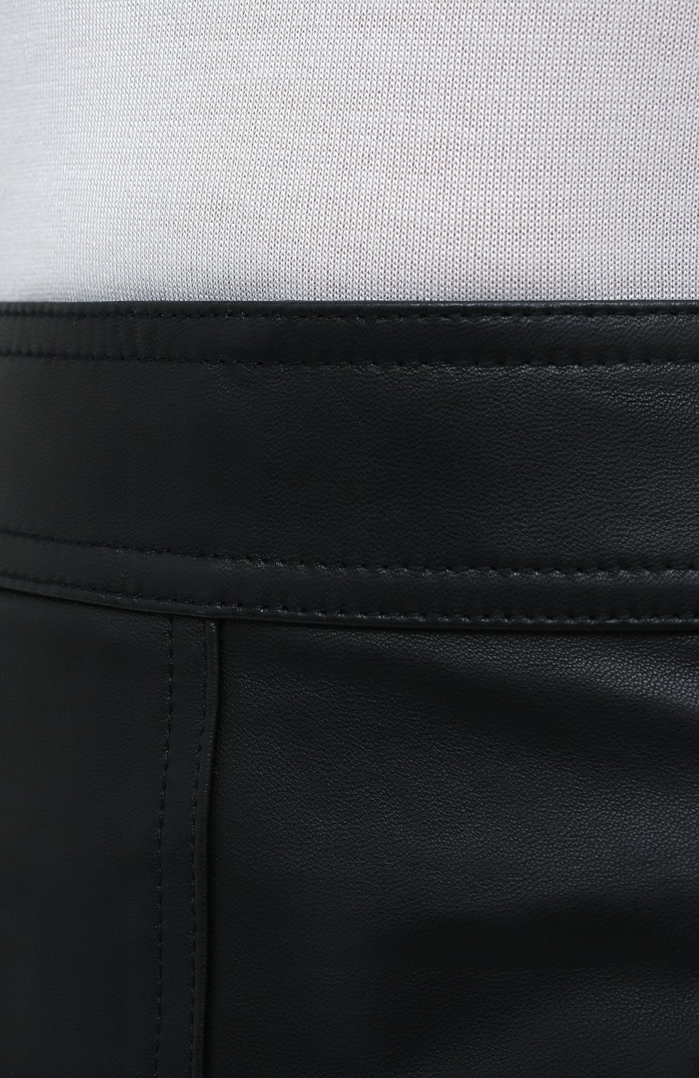 Кожаная юбка PROENZA SCHOULER WHITE LABEL черного цвета по цене 61800 руб., арт. WL2035012-LR184, фото 6 Кожаная юбка PROENZA SCHOULER WHITE LABEL, арт. WL2035012-LR184, фото 6