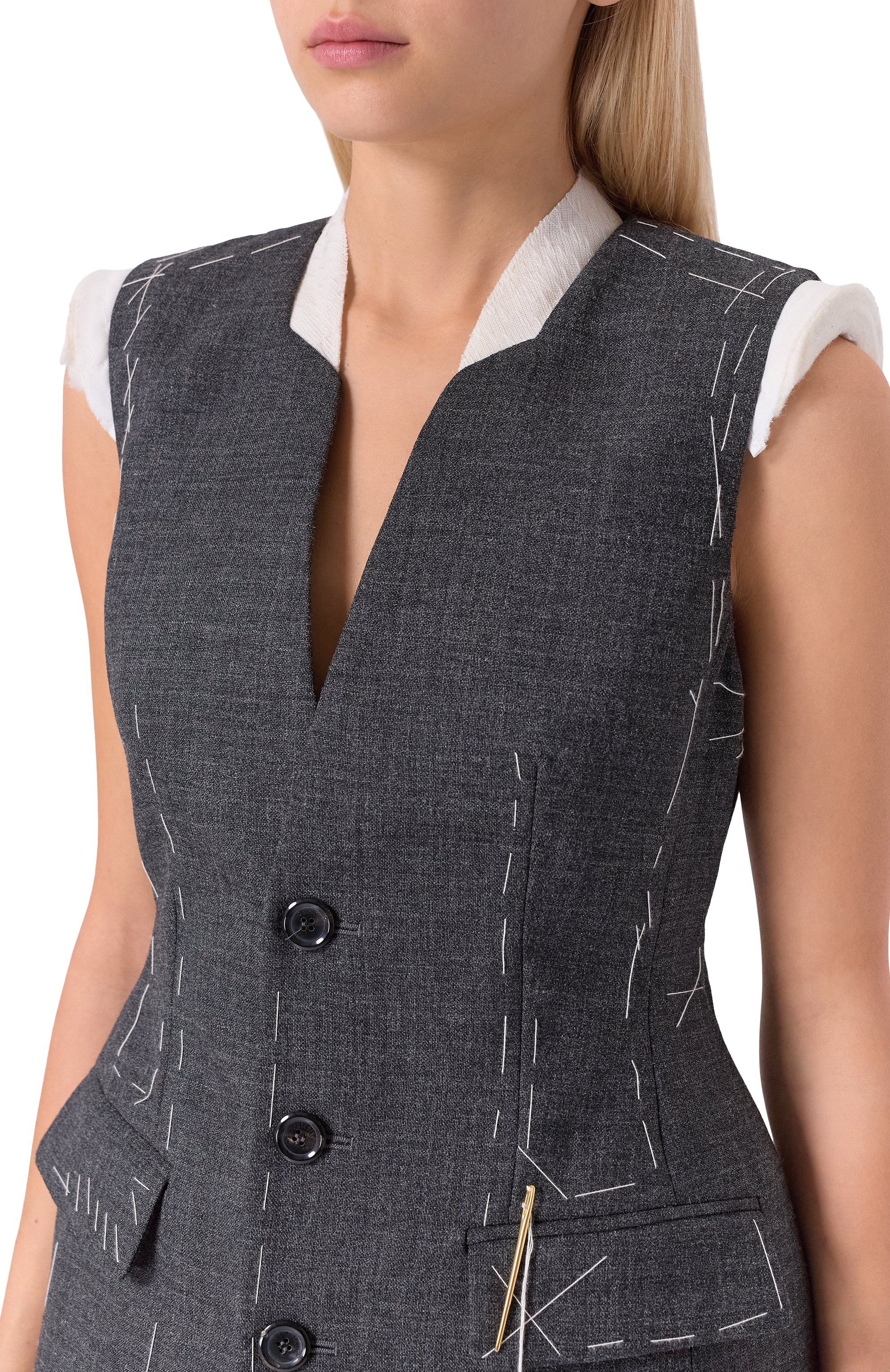 Шерстяной жилет MOSCHINO, арт. A1001/5417, фото 5
