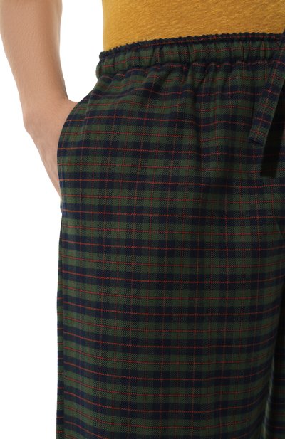 Хлопковые домашние брюки DEREK ROSE темно-зеленого цвета по цене 21300 руб., арт. 3564/KELB047, фото 5 Хлопковые домашние брюки DEREK ROSE, арт. 3564/KELB047, фото 5