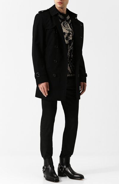 Кожаные сапоги с декоративными ремешками ALEXANDER MCQUEEN, арт. 526263/WHBS3, фото 2