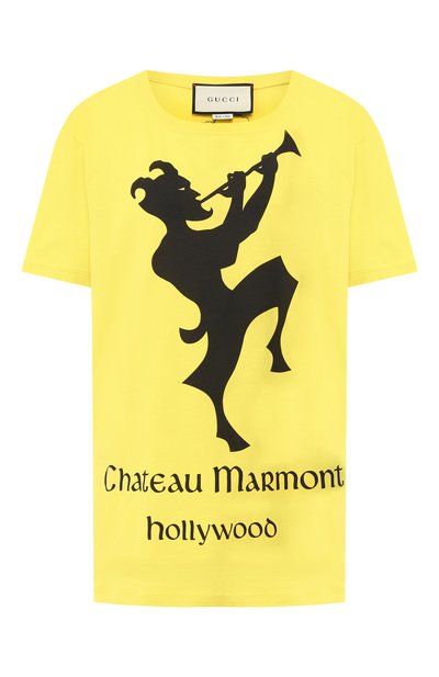 Хлопковая футболка GUCCI, арт. 492347/XJALD, фото 1