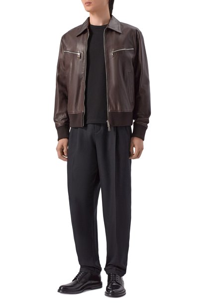 Шерстяные брюки SAINT LAURENT, арт. 854428/Y1N05, фото 2