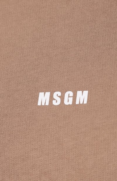 Хлопковый свитшот MSGM бежевого цвета по цене 25850 руб., арт. 2741MDM104 195799, фото 5 Хлопковый свитшот MSGM, арт. 2741MDM104 195799, фото 5