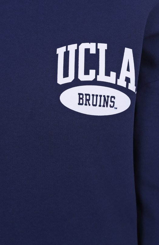 Хлопковый свитшот Sporty & Rich x UCLA Sporty and Rich ST071615670BL106 Синий  ST071615670BL106 Фото 6