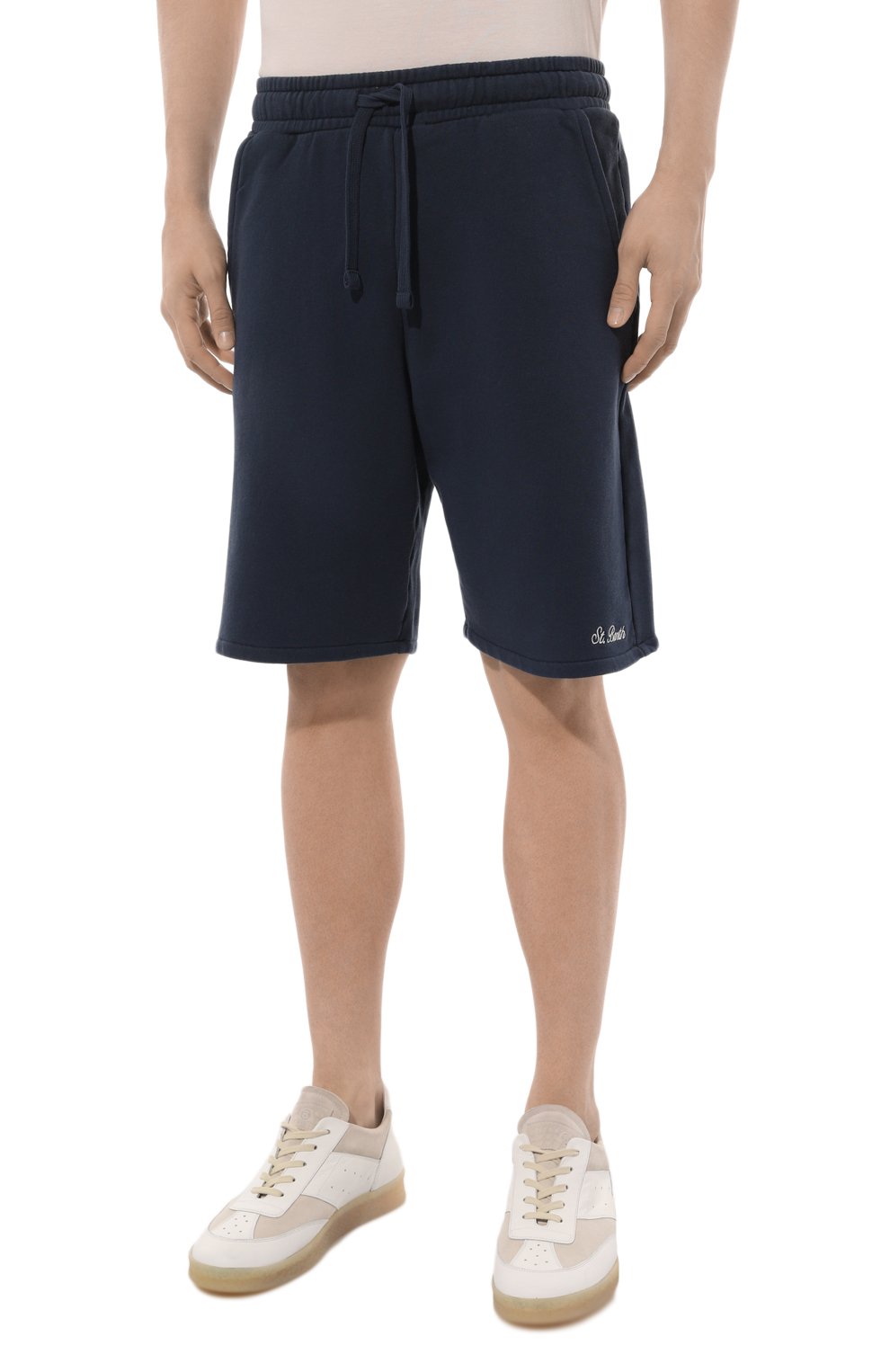 Хлопковые шорты MC2 SAINT BARTH темно-синего цвета по цене 13750 руб., арт. RANDLE, фото 3 Хлопковые шорты MC2 SAINT BARTH, арт. RANDLE, фото 3