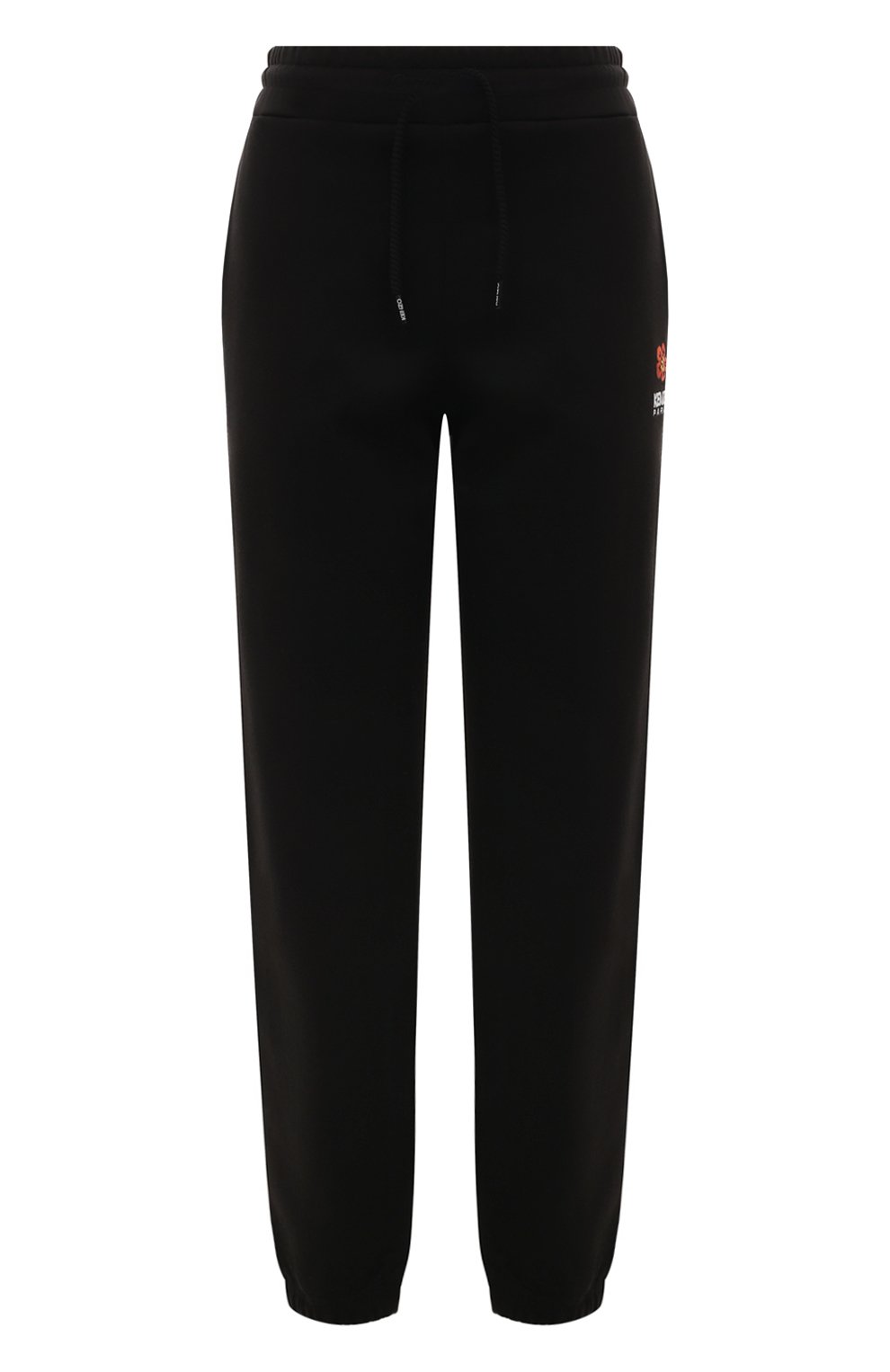 Хлопковые джоггеры KENZO черного цвета по цене 37050 руб., арт. FC62PA7004MF, фото 1 Хлопковые джоггеры KENZO, арт. FC62PA7004MF, фото 1
