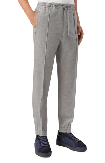 Джоггеры из шерсти и кашемира CORNELIANI, арт. 264529-2618535, фото 3