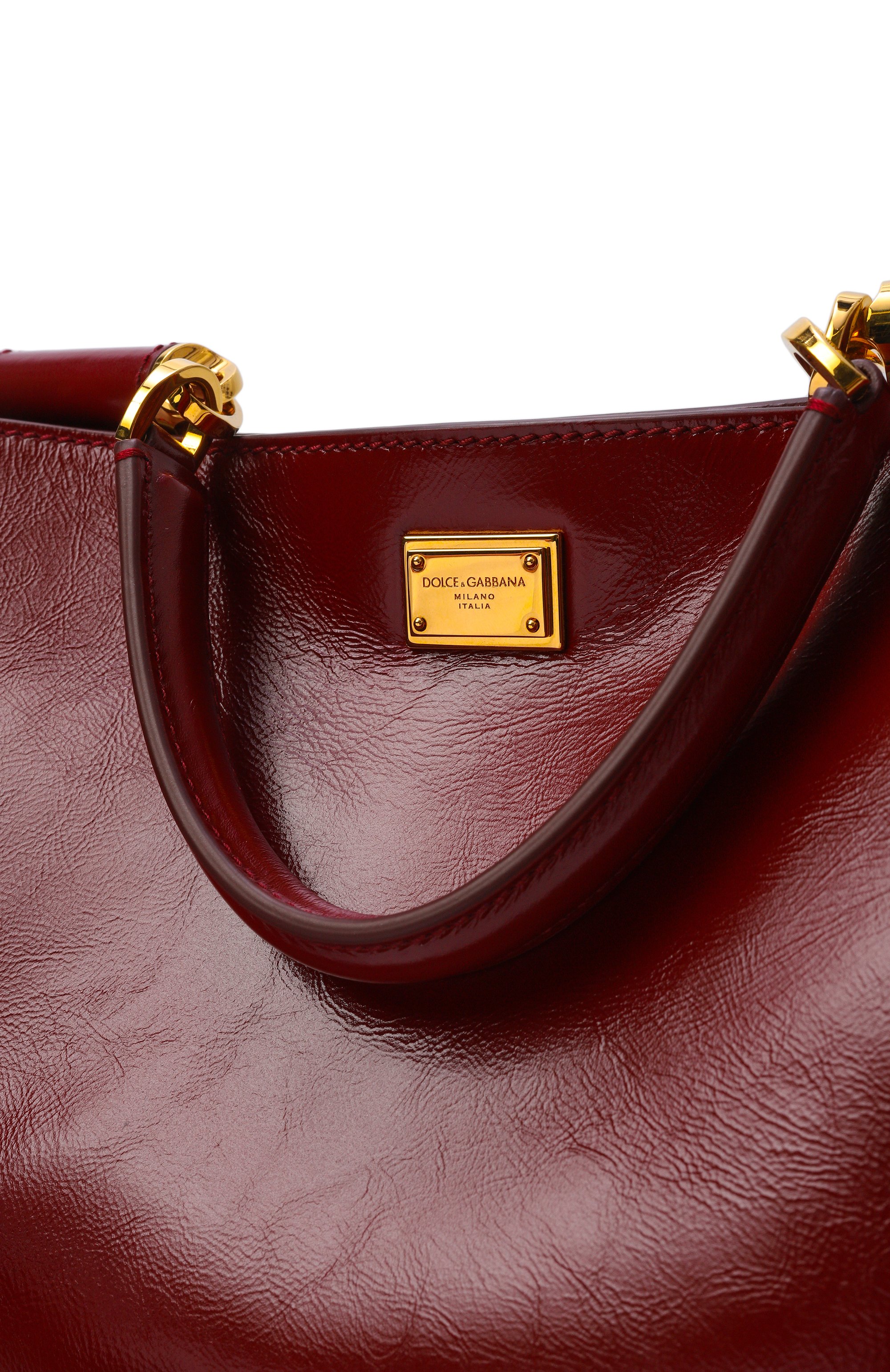 Сумка vittoria DOLCE & GABBANA бордового цвета по цене 214500 руб., арт. BB7896/AZ000, фото 6 Сумка vittoria DOLCE & GABBANA, арт. BB7896/AZ000, фото 6