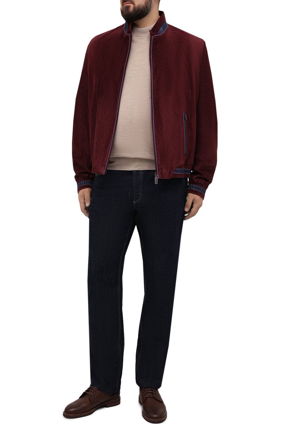 Замшевый бомбер ZILLI, арт. A2BELG-01003/000A, фото 2