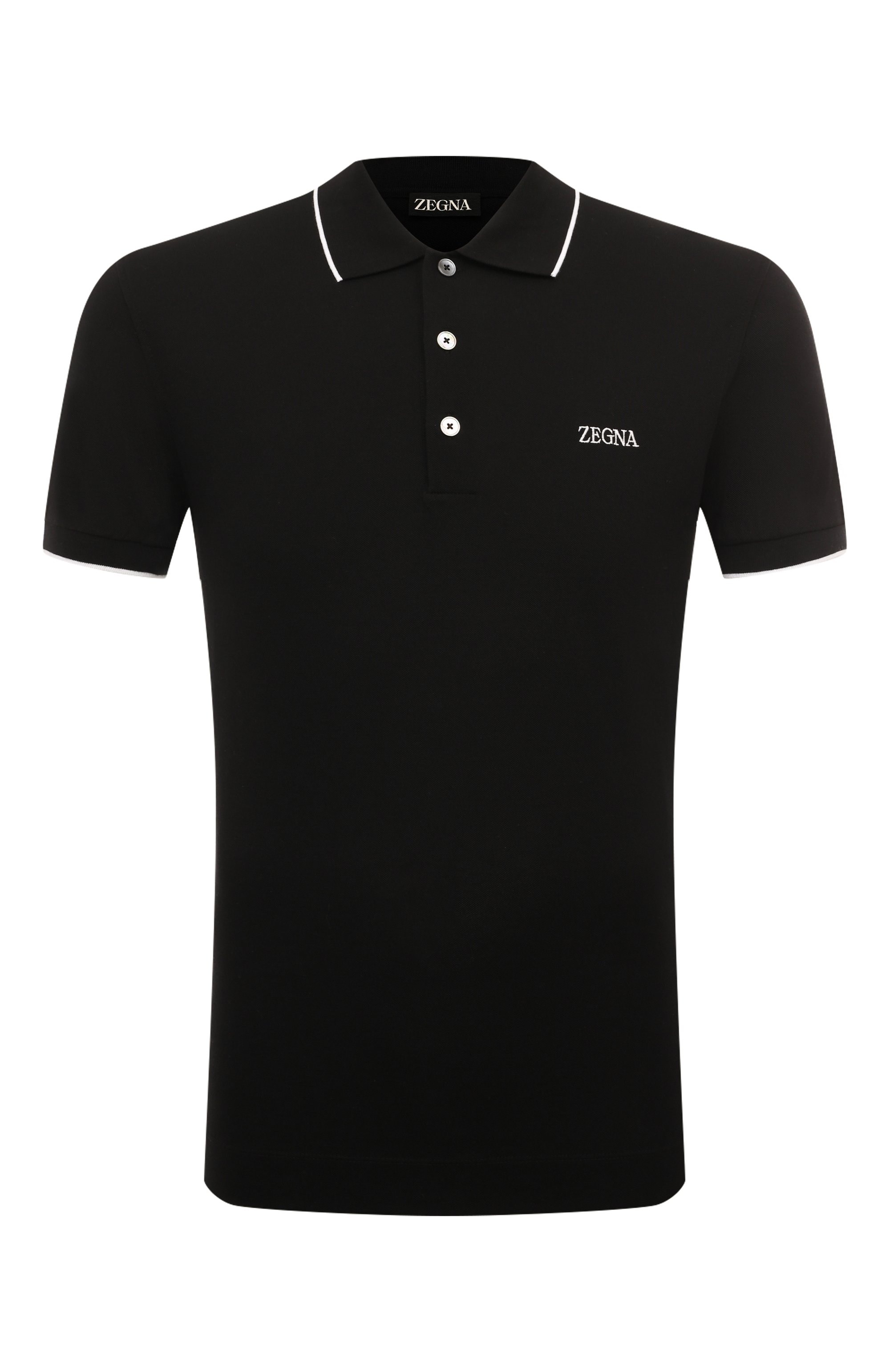 Хлопковое поло ZEGNA, арт. E7358A5/B746, фото 1