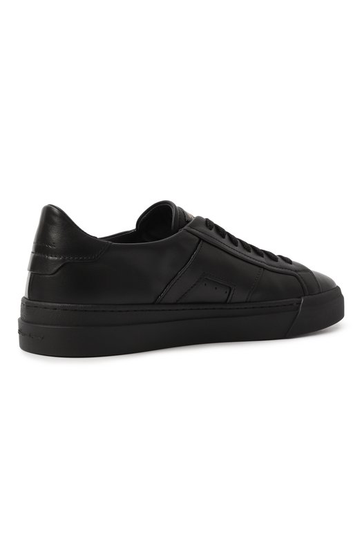Кожаные кеды Gloria Santoni MBGG21779NE0RXWH Чёрный  MBGG21779NE0RXWH Фото 5
