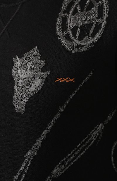 Свитшот из смеси хлопка и шелка ZEGNA, арт. CSF91/110, фото 5