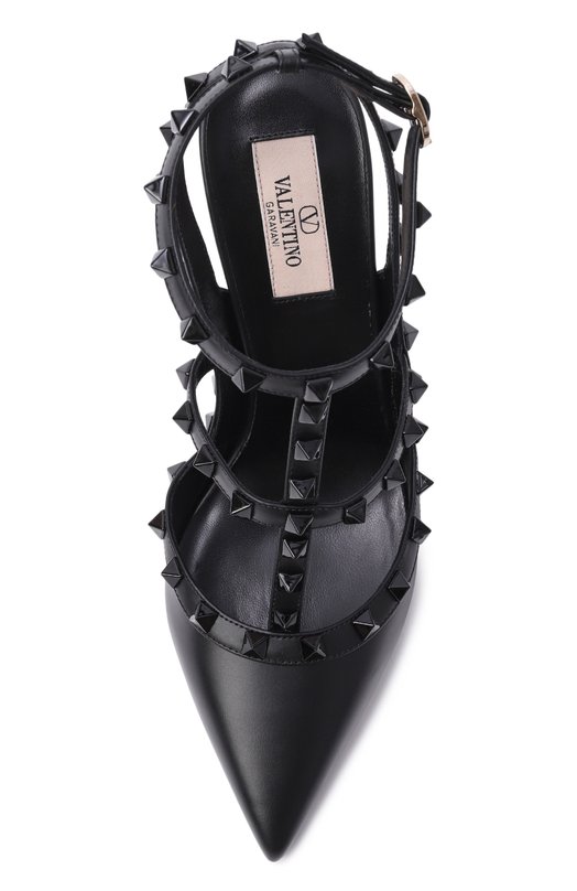 Кожаные туфли Rockstud 100 Valentino 8W2S0393/VB8 Чёрный  8W2S0393/VB8 Фото 6