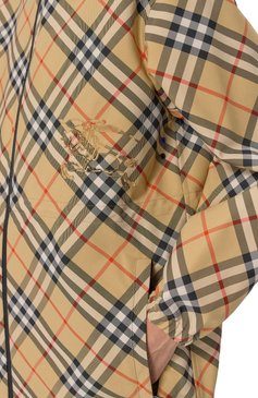Женская куртка BURBERRY бежевого цвета, арт. 8087231 | Фото 5 (Материал внешний: Синтетический материал; Рукава: Длинные; Длина (верхняя одежда): Короткие; Кросс-КТ: Легкие, Куртка; Стили: Кэжуэл)