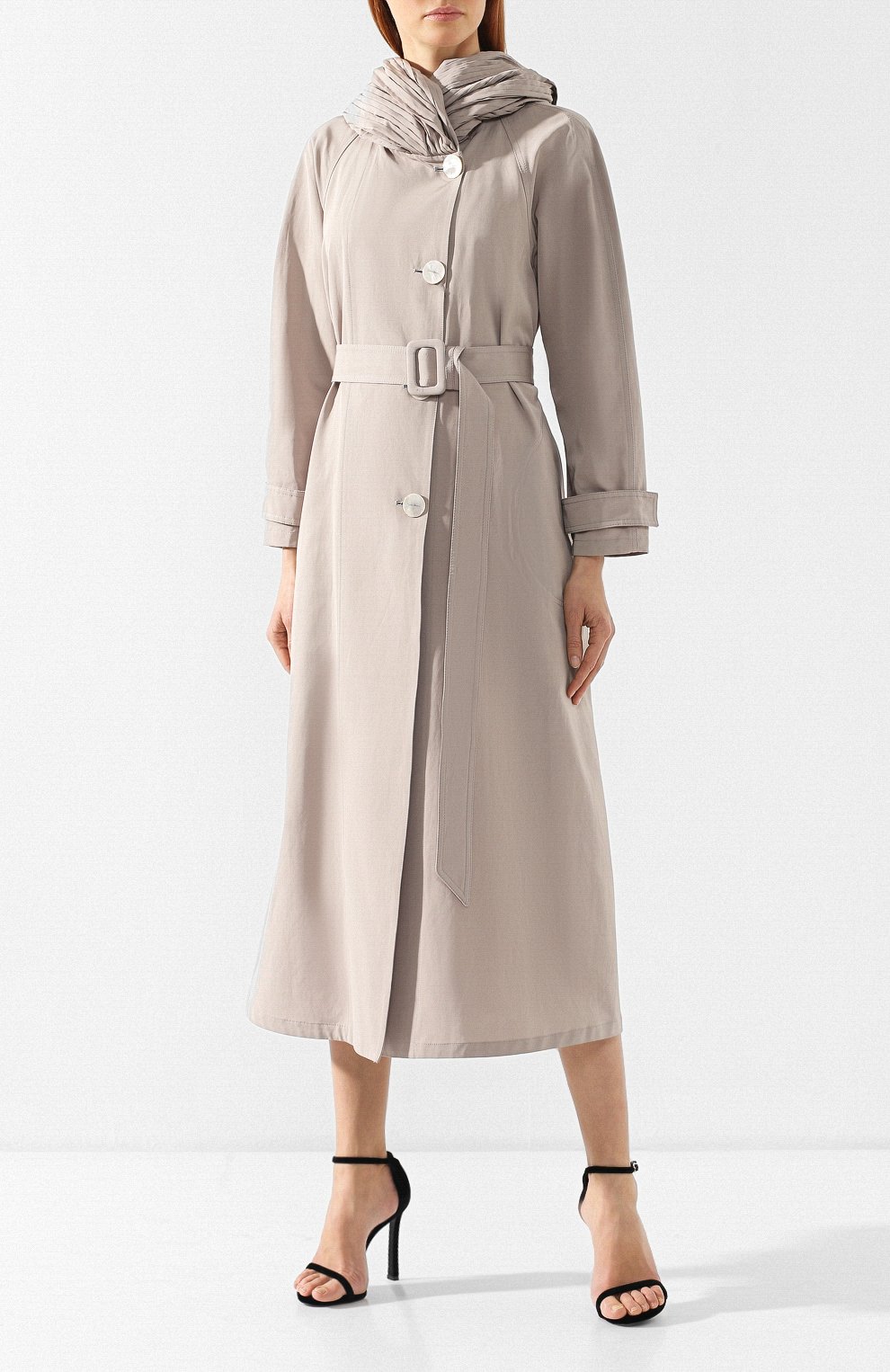 Пальто с поясом и капюшоном GIORGIO ARMANI, арт. 9SH0L023/T00L3, фото 3
