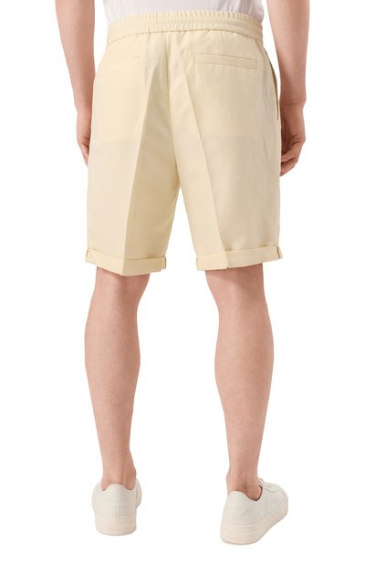 Шорты изо льна и хлопка BRUNELLO CUCINELLI, арт. MH255U0020, фото 4