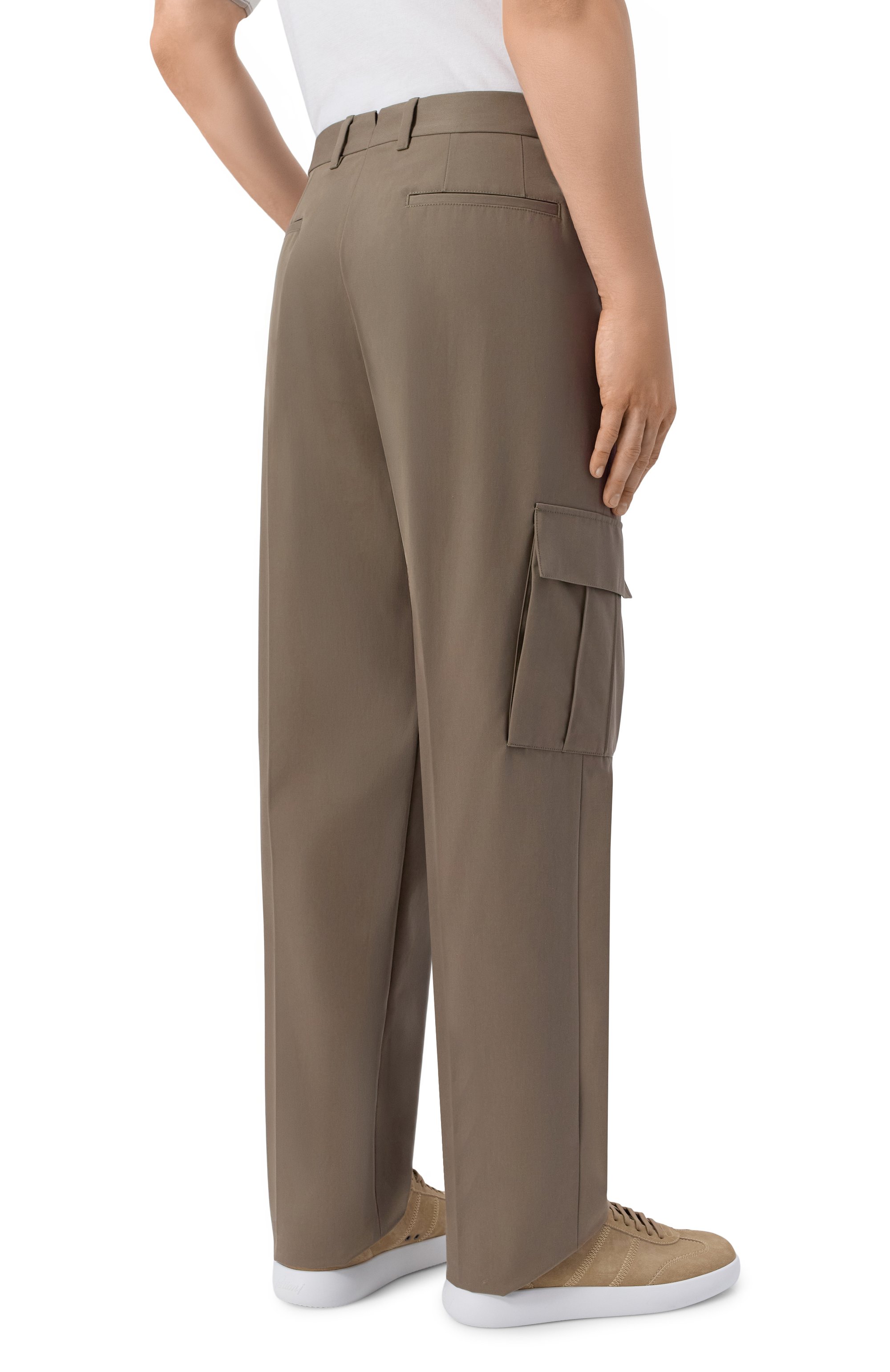 Брюки-карго из хлопка и шелка MVST, арт. M26.2PM.T024/F082 TWILL C0-SE, фото 4