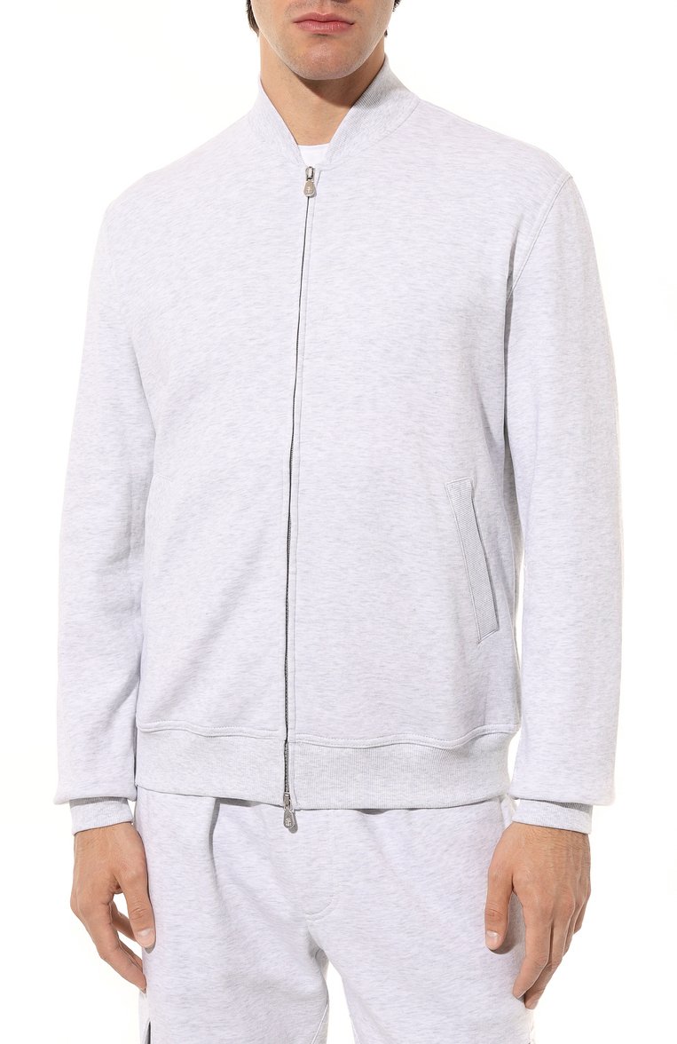 Хлопковая толстовка BRUNELLO CUCINELLI, арт. M0T359072G, фото 3