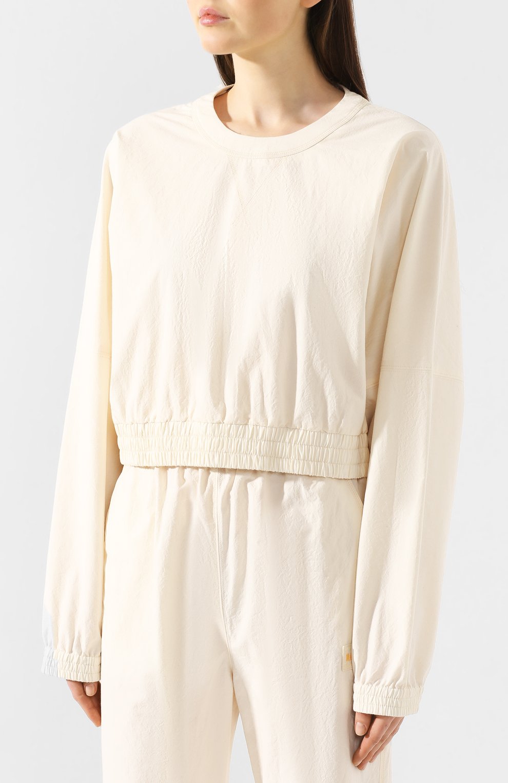 Хлопковый топ NANUSHKA кремового цвета по цене 43500 руб., арт. GUNNER_CREME_JAPANESE SHIRTING, фото 3 Хлопковый топ NANUSHKA, арт. GUNNER_CREME_JAPANESE SHIRTING, фото 3
