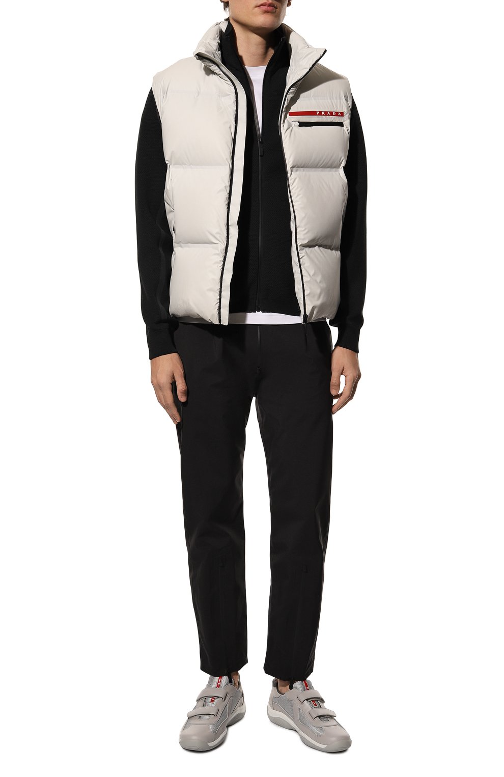 Комбинированные кроссовки america's cup PRADA, арт. 4P0723-5RU-F0518-ZFT0, фото 2