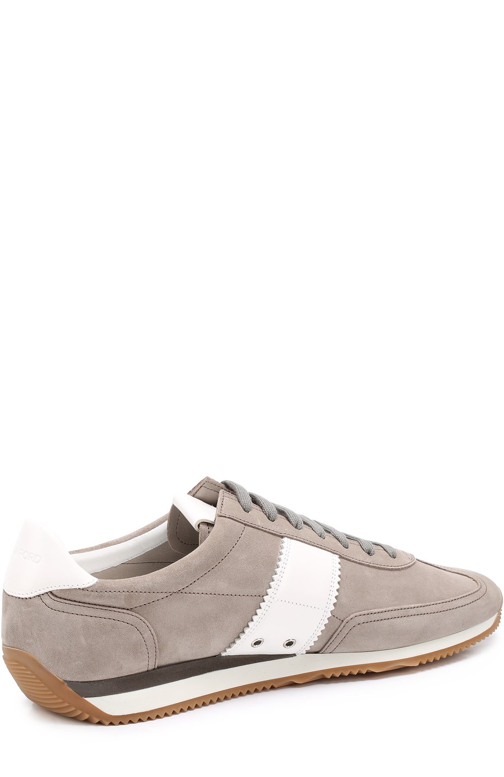 Замшевые кроссовки с контрастными кожаными вставками TOM FORD, арт. J0948T/RSK, фото 4