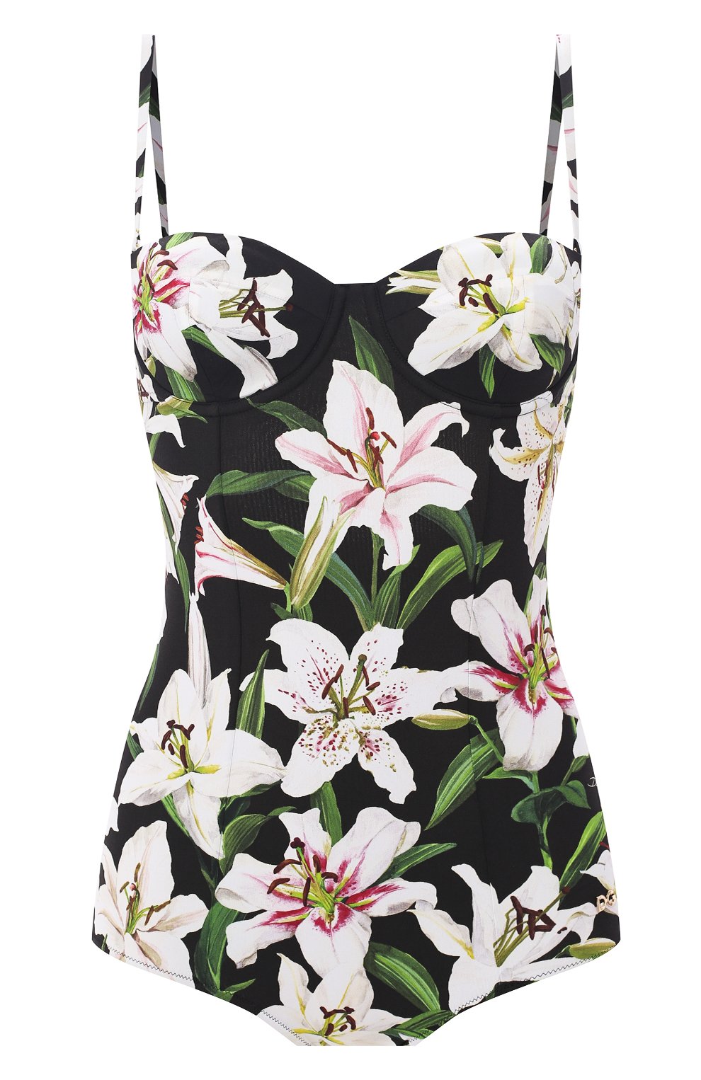 Слитный купальник DOLCE & GABBANA черного цвета по цене 76300 руб., арт. 09A13J/FSGQR, фото 1 Слитный купальник DOLCE & GABBANA, арт. 09A13J/FSGQR, фото 1