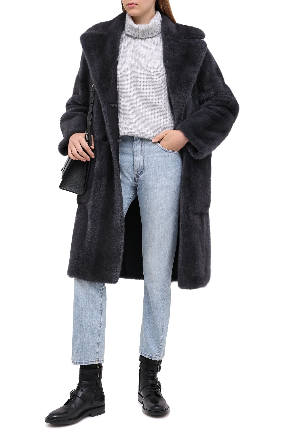 Шуба из меха норки YVES SALOMON, арт. 20WYM93504VFLX, фото 2