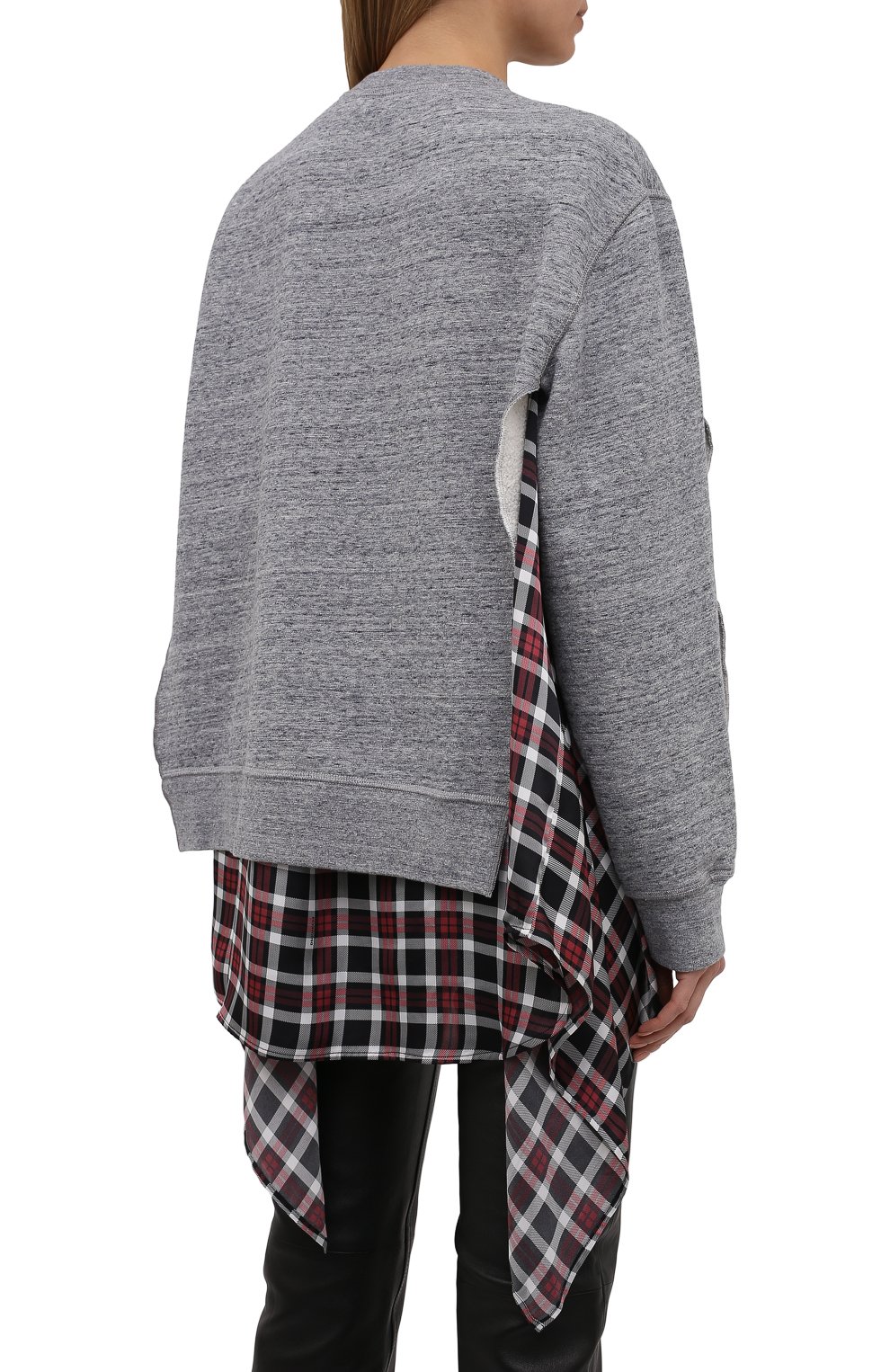 Хлопковый свитшот DSQUARED2 серого цвета по цене 56900 руб., арт. S75GU0383/S25477, фото 4 Хлопковый свитшот DSQUARED2, арт. S75GU0383/S25477, фото 4