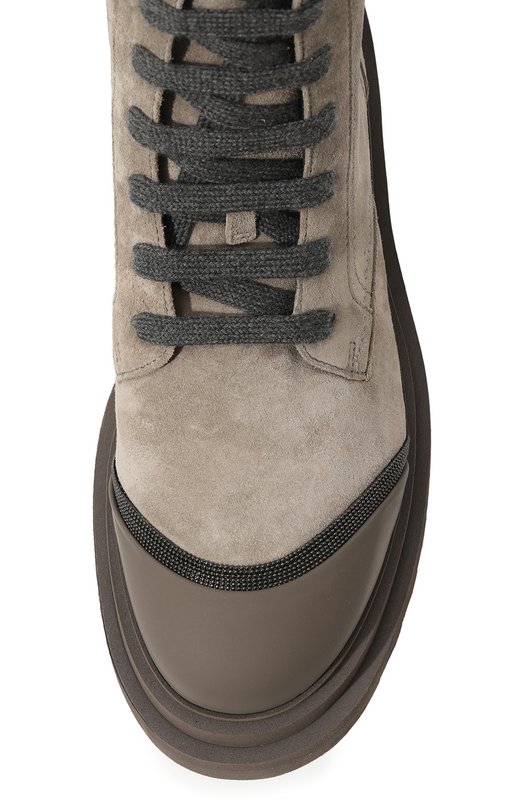 Замшевые ботинки Brunello Cucinelli MZSFGBP175 Бежевый  MZSFGBP175 Фото 6