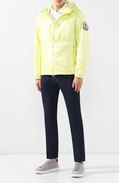 Мужская пуховая куртка lafond 2 moncler 1952 MONCLER GENIUS салатового цвета, арт. E1-091-41931-05-C0031 | Фото 2 (Материал утеплителя: Пух и перо; Мужское Кросс-КТ: Куртка-пуховая, Верхняя одежда; Материал подклада: Синтетический материал; Материал внешний: Синтетический материал; С�татус проверки: Проверена категория; Длина (верхняя одежда): Короткие; Рукава: Длинные; Кросс-КТ: Пуховик, Куртка; Материал сплава: Проставлено; Материал внутренний: Не назначено; Драгоценные камни: Проставлено; Стили: Кэжуэл)