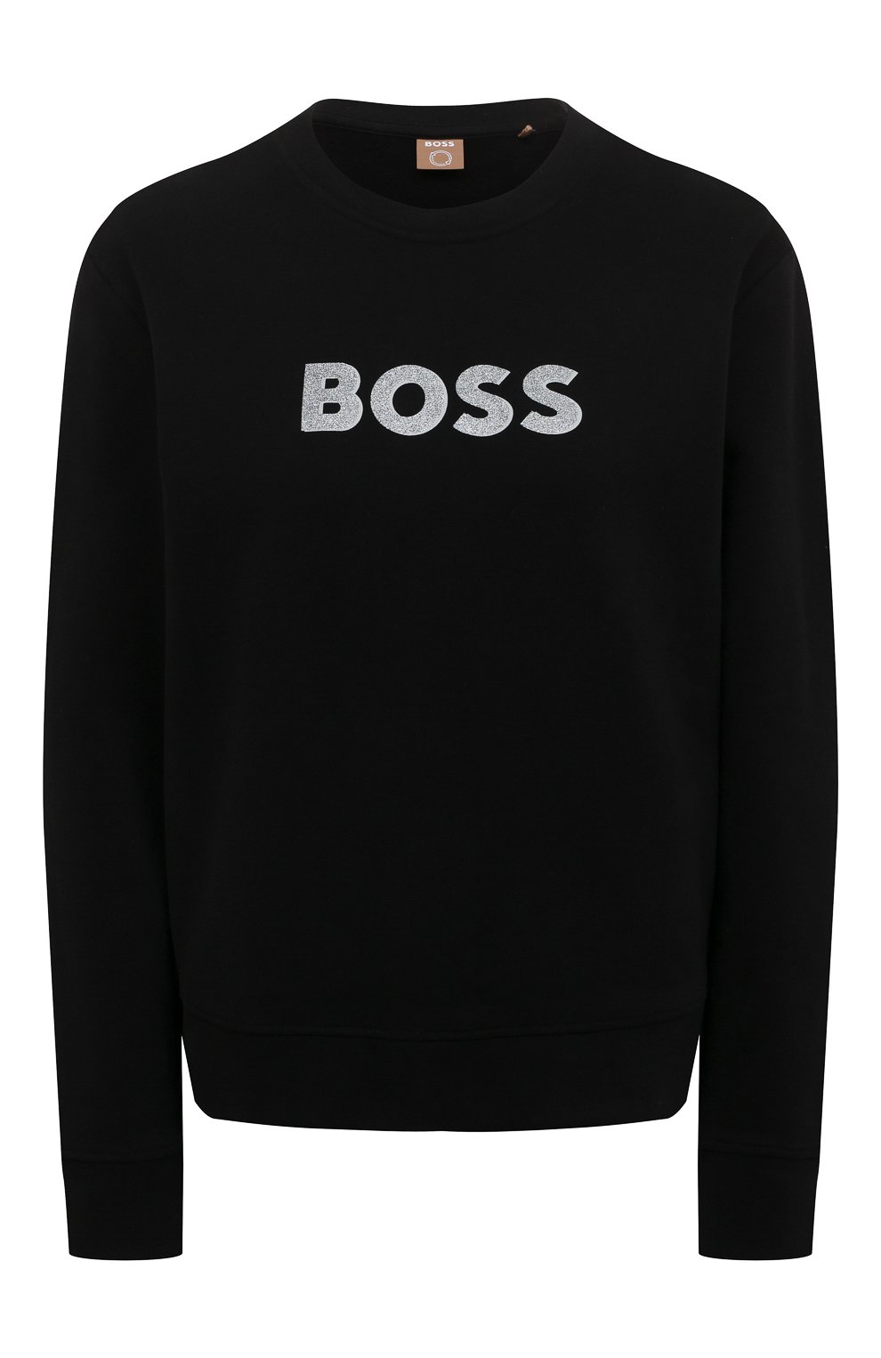 Хлопковый свитшот BOSS черного цвета по цене 9785 руб., арт. 50472913, фото 1 Хлопковый свитшот BOSS, арт. 50472913, фото 1