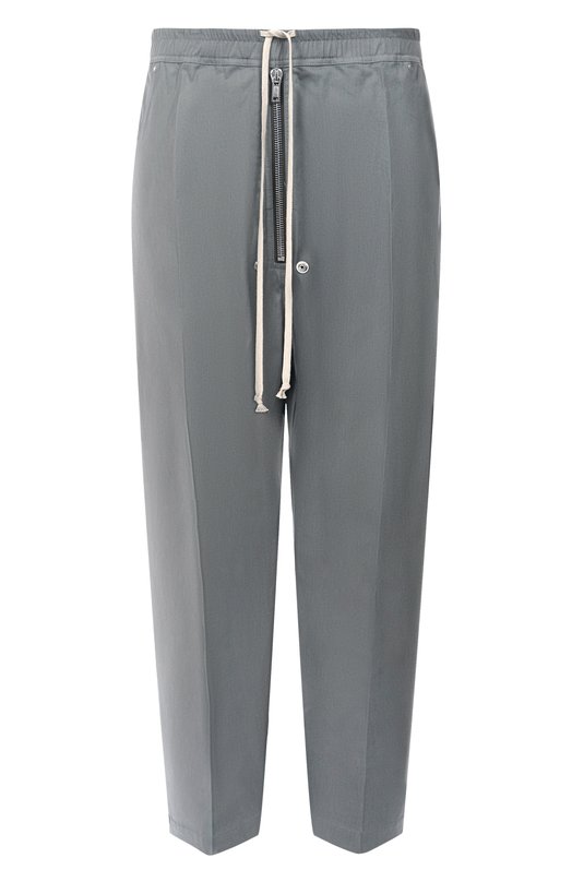 Хлопковые брюки Rick Owens RU02E1361/TE Серый RU02E1361/TE