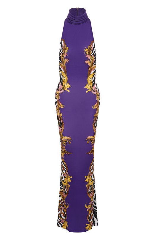 Платье из вискозы Versace Jeans Couture 78HA09P5/JS465 Фиолетовый 78HA09P5/JS465