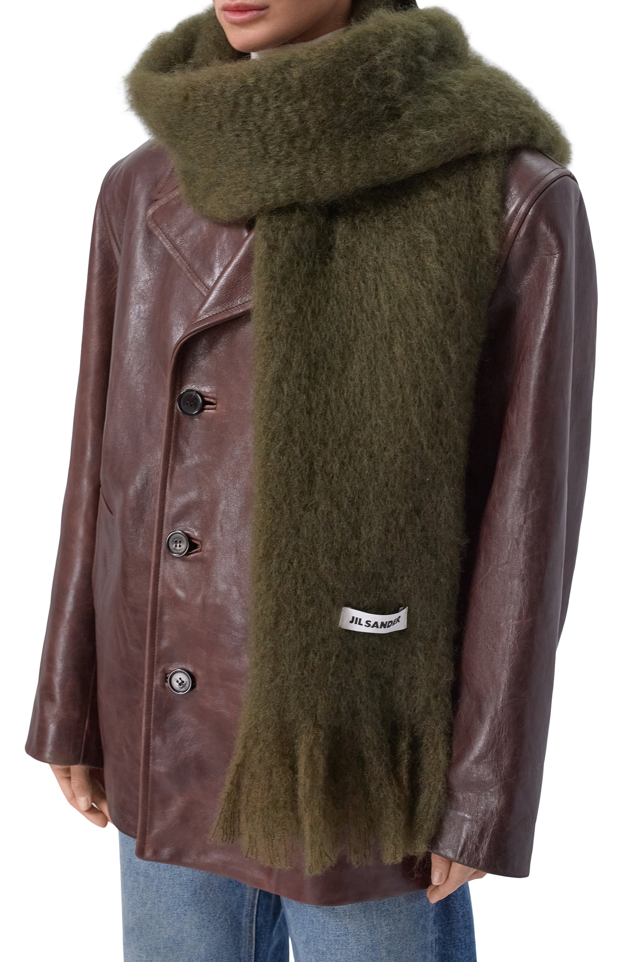 Шерстяной шарф JIL SANDER, арт. J02TE0113/J40041, фото 2