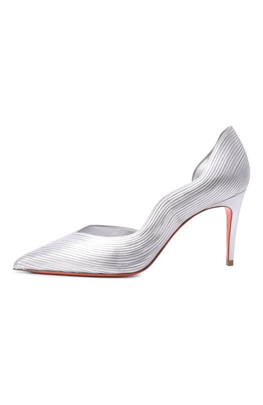 Кожаные туфли Santoni WDIG71875HI2T00X Серебряный  WDIG71875HI2T00X Фото 4