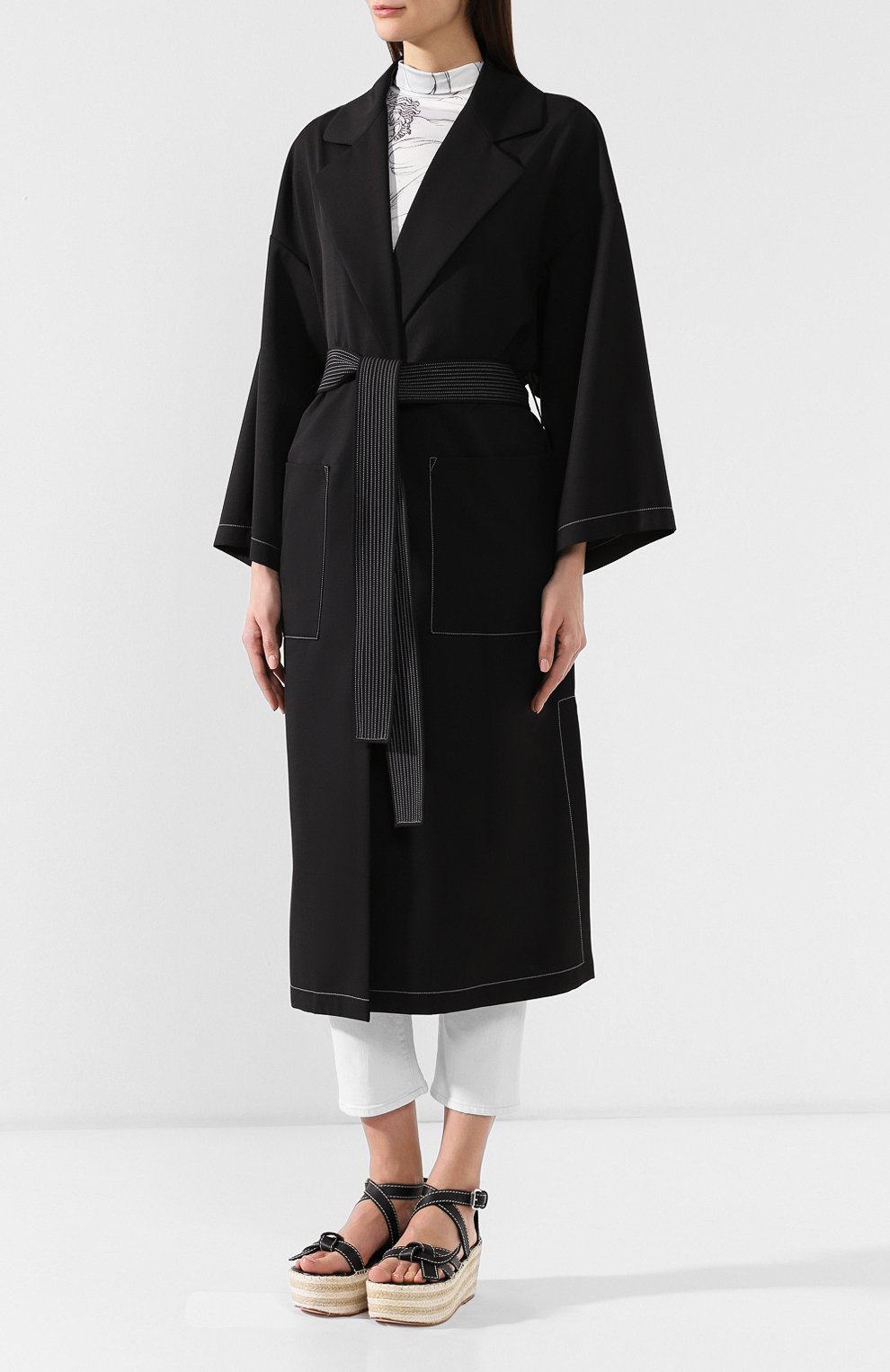 Пальто с поясом LOEWE, арт. S2191052R0, фото 3