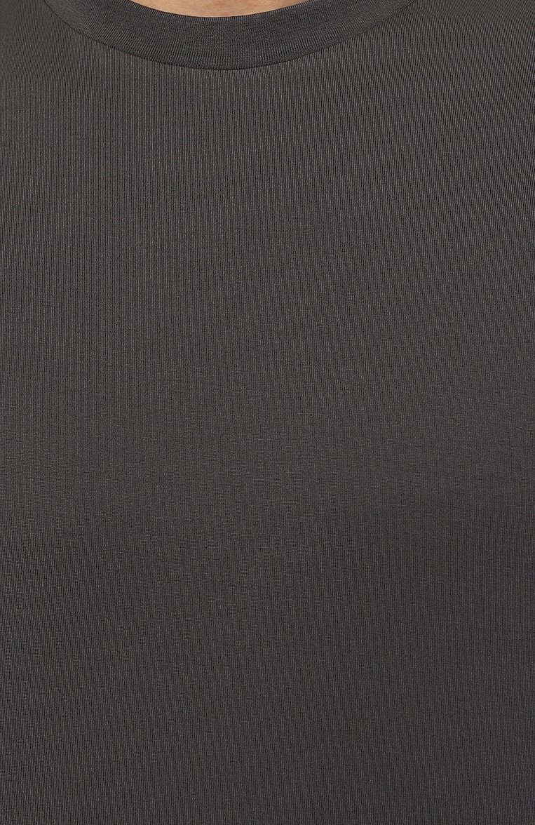 Мужская хлопковая футболка VAN LAACK темно-серого цвета, арт. PA0L0/Z20044 | Фото 5 (Принт: Без принта; Кросс-КТ: домашняя одежда; Рукава: Короткие; Длина (для топов): Стандартные; Материал �сплава: Проставлено; Материал внешний: Хлопок; Драгоценные камни: Проставлено)