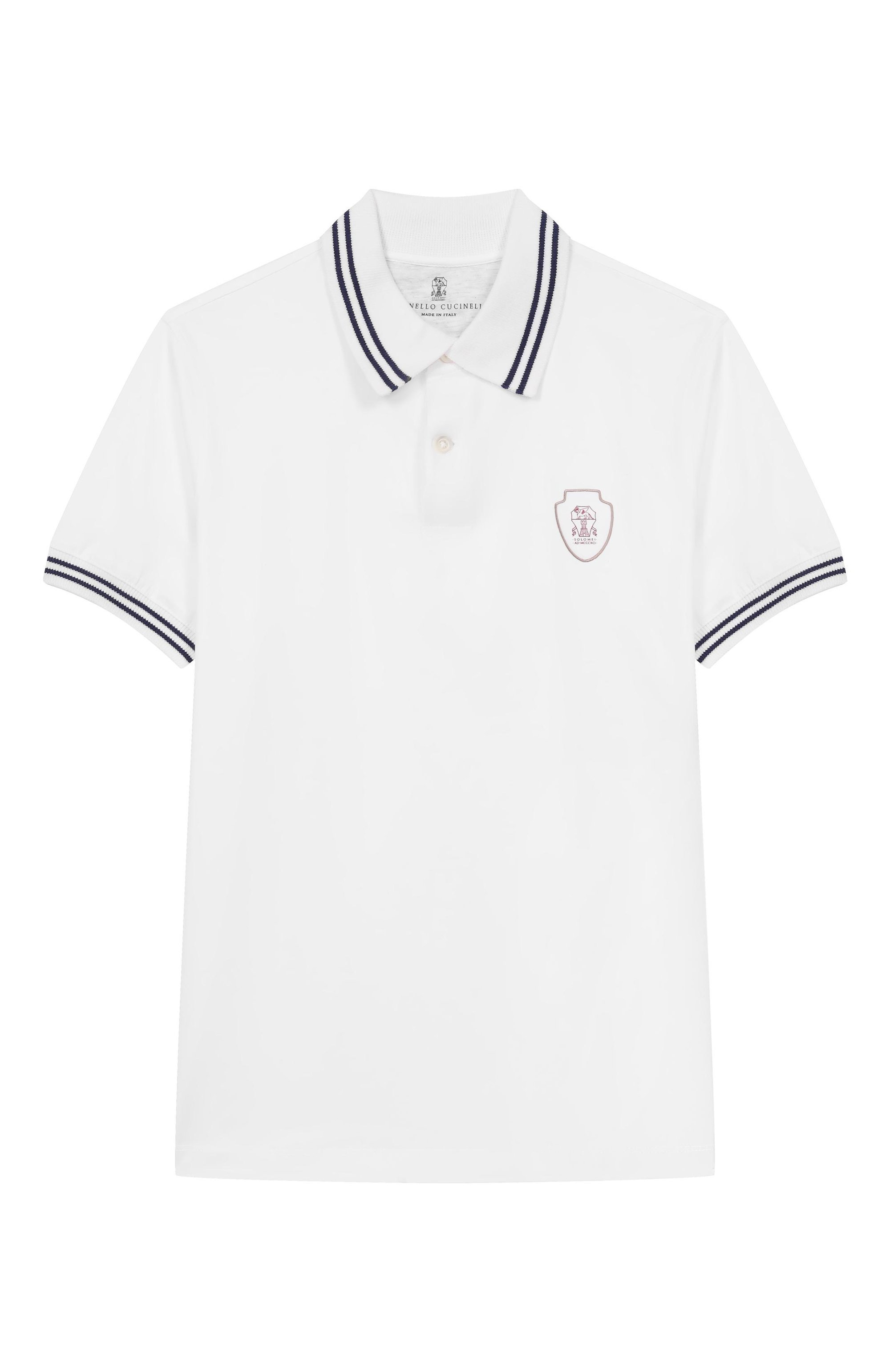 Хлопковое поло BRUNELLO CUCINELLI, арт. B0B13917TA, фото 1