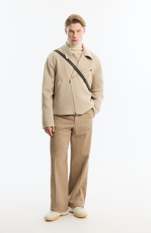 Хлопковые брюки Jil Sander J22KA0330/J45324 Бежевый  J22KA0330/J45324 Фото 6