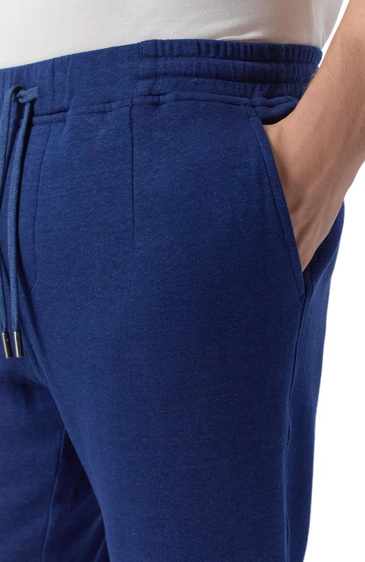 Брюки из хлопка и льна Capobianco 20M704.DH00._002 Синий  20M704.DH00._002 Фото 5